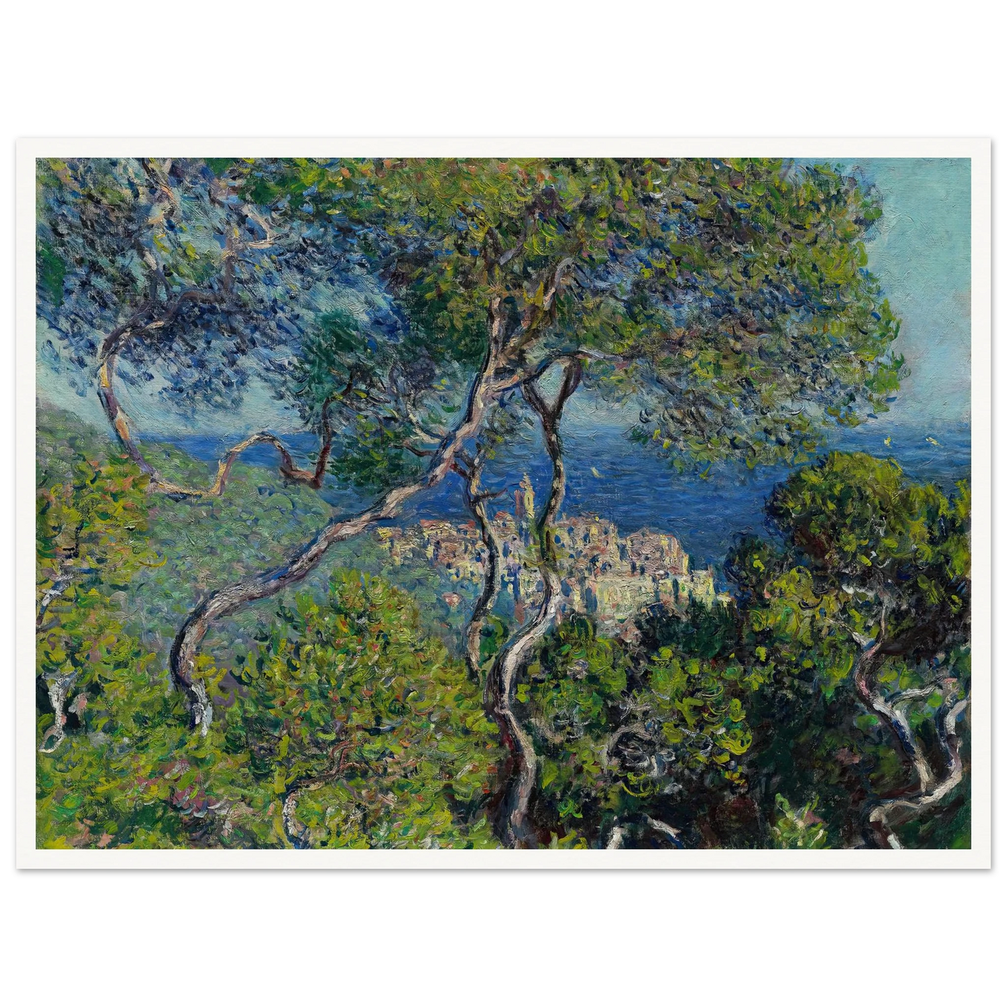 Bordighera (1884) Art Print | Claude Monet - Framed Poster - 30x40 cm / 12x16″ - Black frame