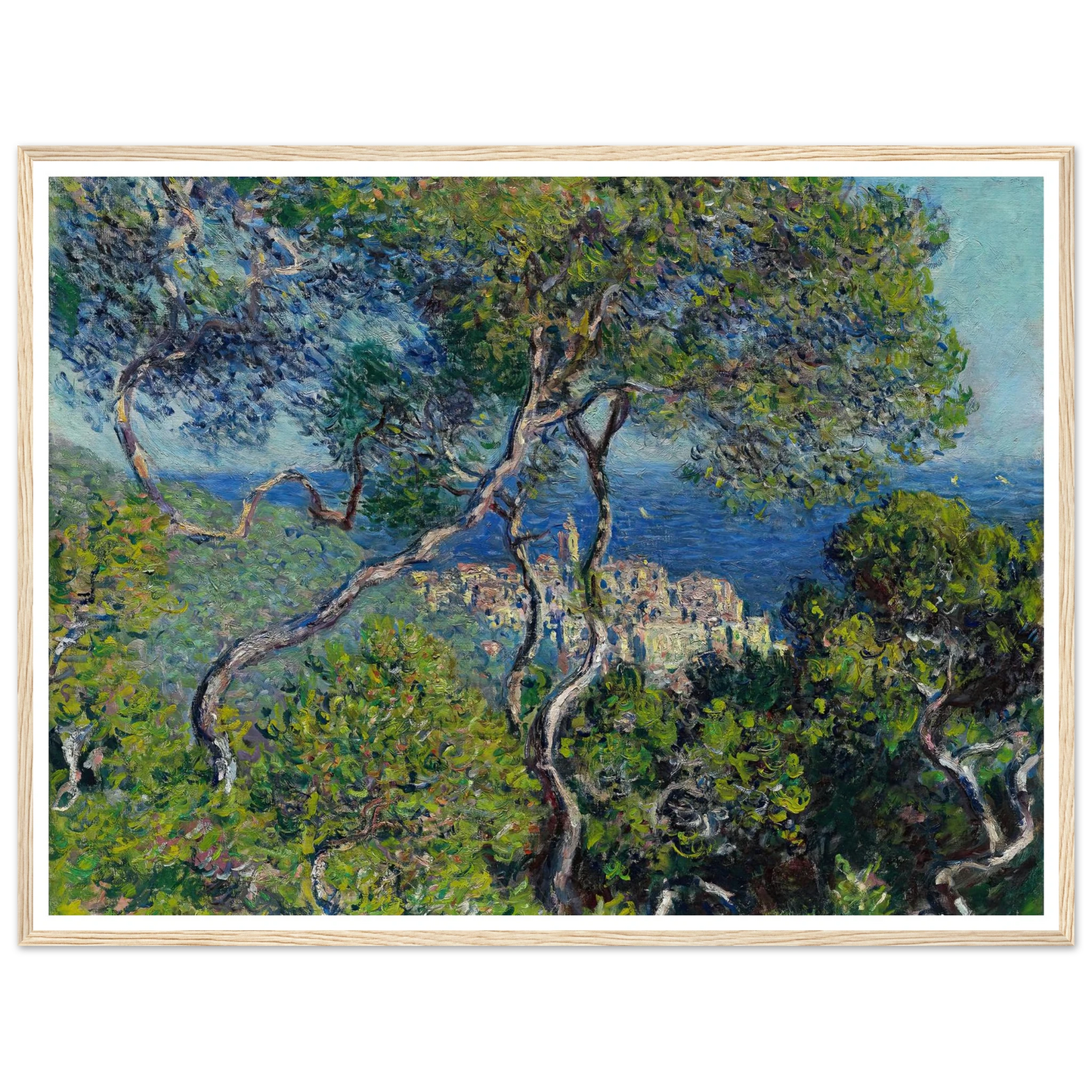 Bordighera (1884) Art Print | Claude Monet - Framed Poster - 30x40 cm / 12x16″ - Black frame