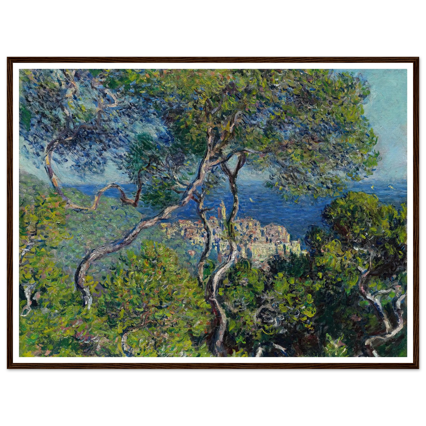 Bordighera (1884) Art Print | Claude Monet - Framed Poster - 30x40 cm / 12x16″ - Black frame