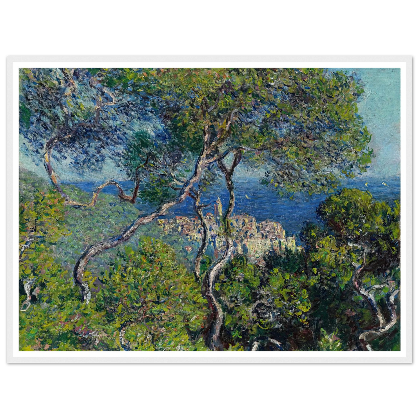 Bordighera (1884) Art Print | Claude Monet - Framed Poster - 30x40 cm / 12x16″ - Black frame
