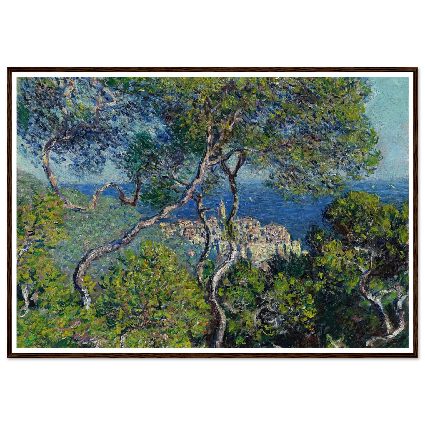 Bordighera (1884) Art Print | Claude Monet - Framed Poster - 30x40 cm / 12x16″ - Black frame