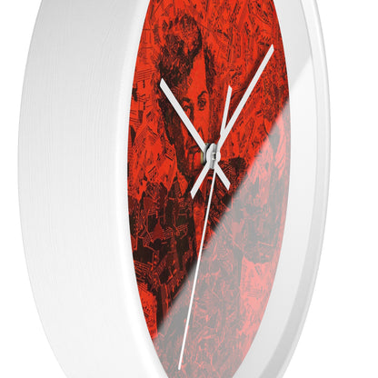 Boston Musica Viva Wall Clock | U.S. Information Agency - White - White Base - 10"