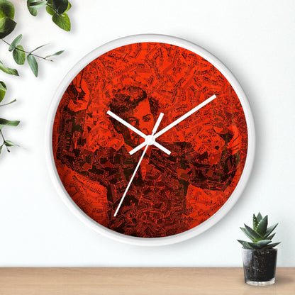 Boston Musica Viva Wall Clock | U.S. Information Agency - White - White Base - 10"