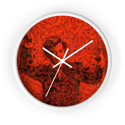 Boston Musica Viva Wall Clock | U.S. Information Agency - White - White Base - 10"