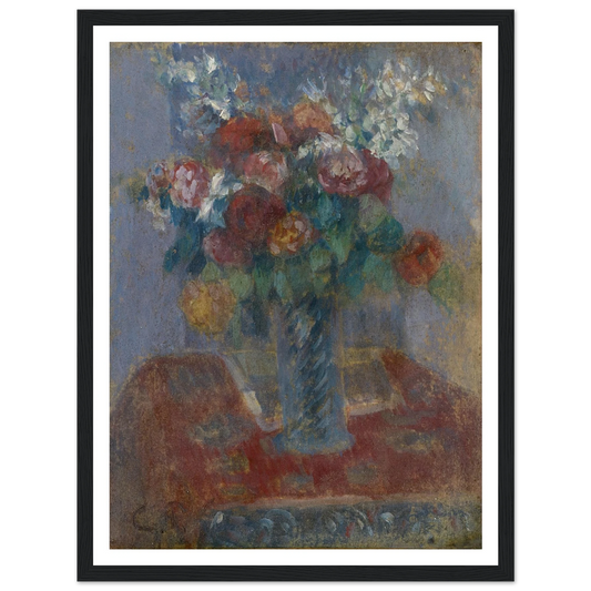 Bouquet (1900) Art Print | Camille Pissarro - Framed Poster - 30x40 cm / 12x16″ - Black frame