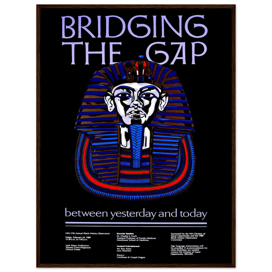 Bridging the gap between yesterday and today (1989) Art Print | National Institutes of Health - Framed Poster - 30x40 cm / 12x16″ - Black frame