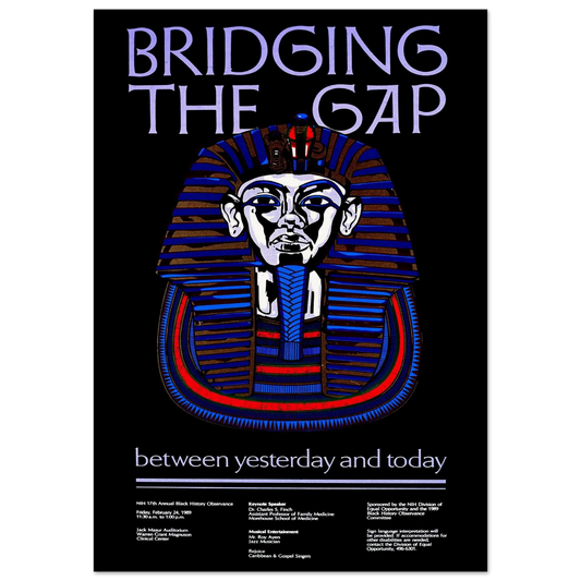 Bridging the gap between yesterday and today (1989) Art Print | National Institutes of Health - Framed Poster - 30x40 cm / 12x16″ - Black frame