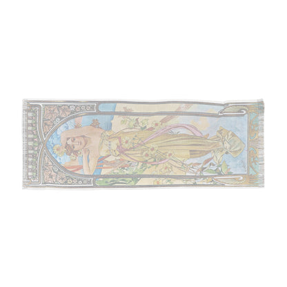 Brighness of Day | Alphonse Mucha Scarf – Art Nouveau Scarf - - 27" × 71'' - 