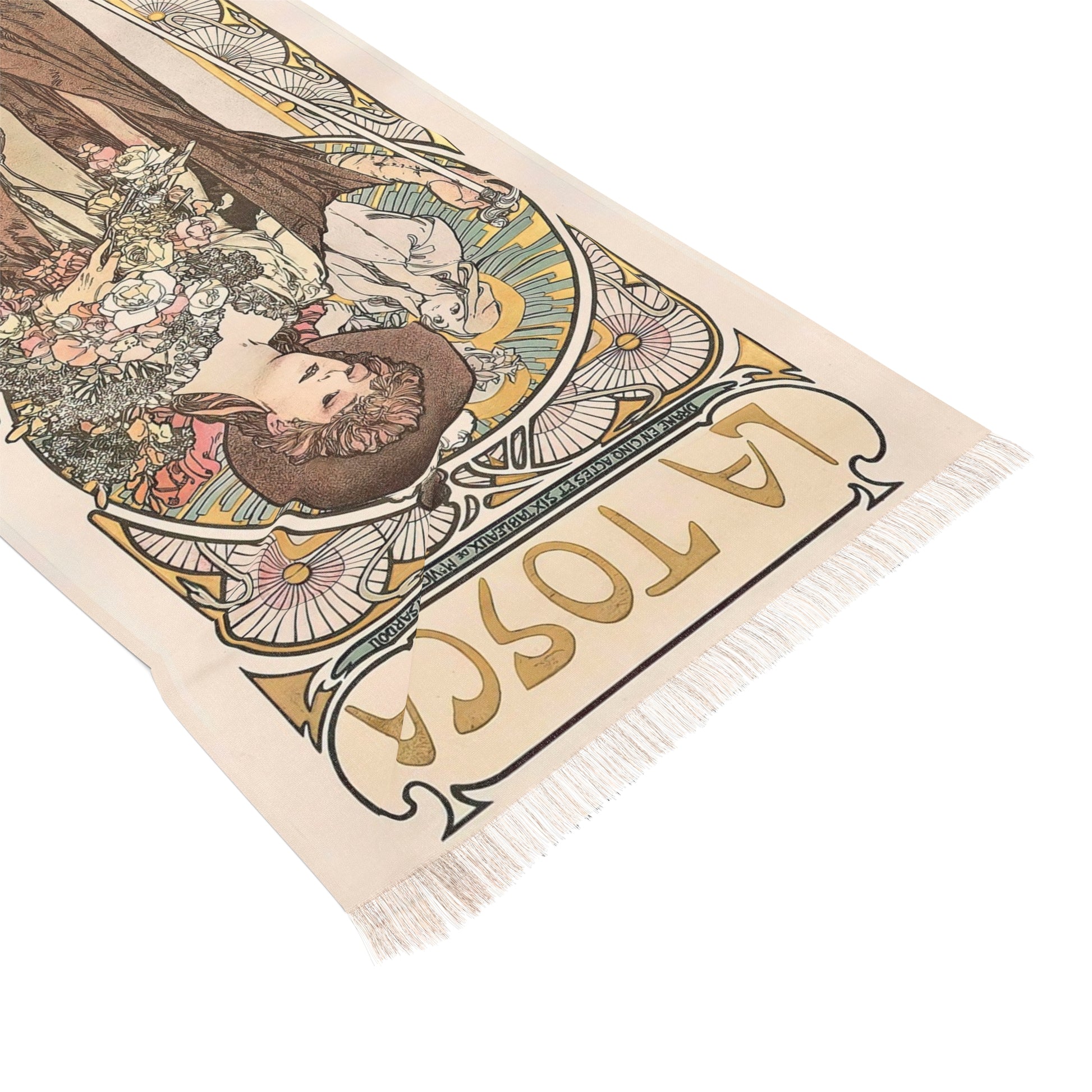 Brightness of Day | Alphonse Mucha Scarf – Art Nouveau Scarf - - 27" × 71'' - 