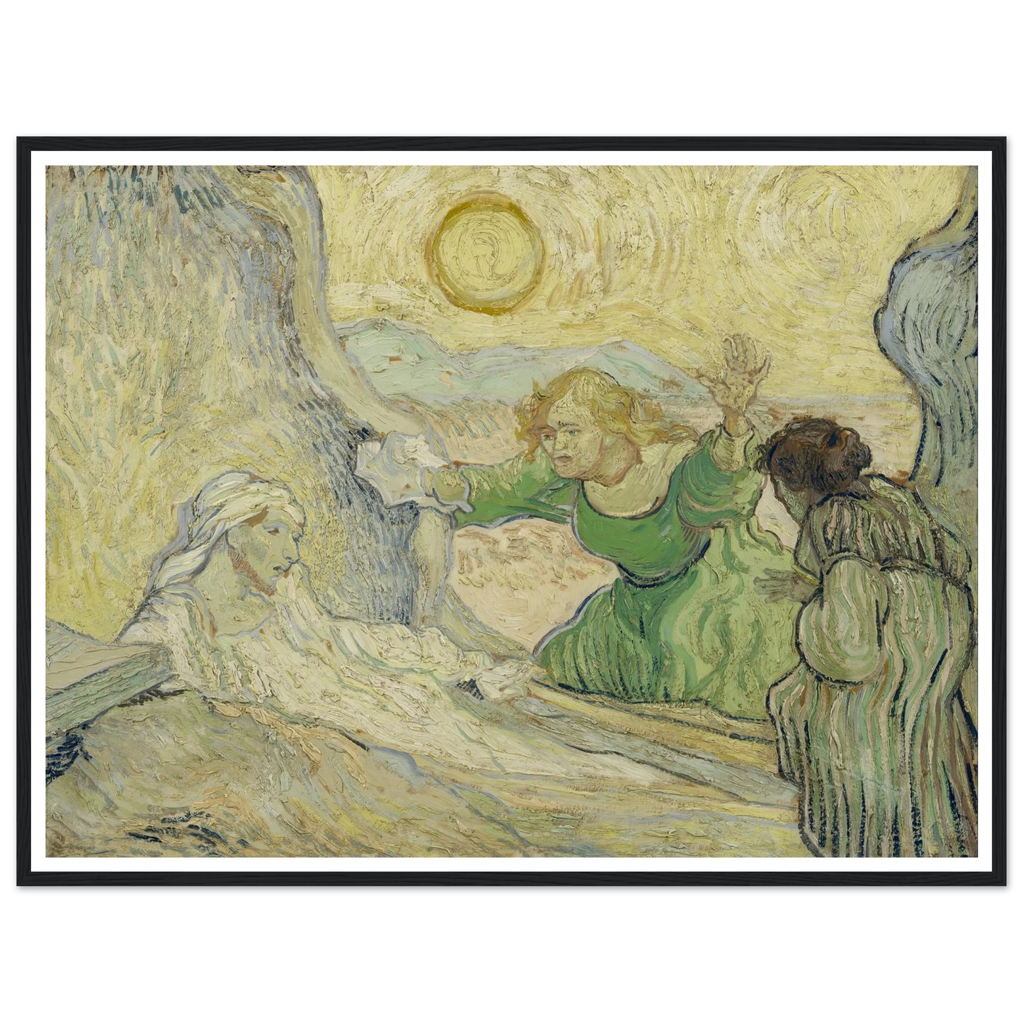 The raising of Lazarus (after Rembrandt) Art Print | Vincent van Gogh-Quipham Collections
