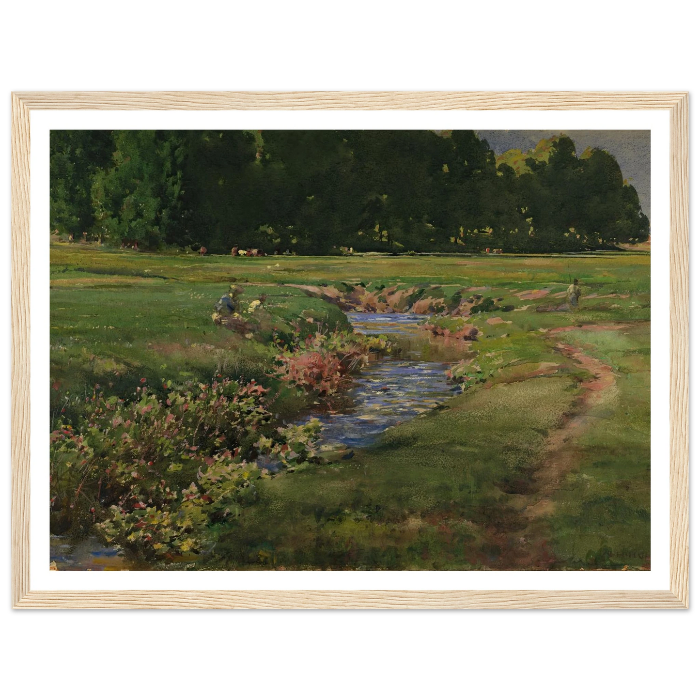 The Babbling Brook Art Print | William Henry Holmes-Quipham Collections