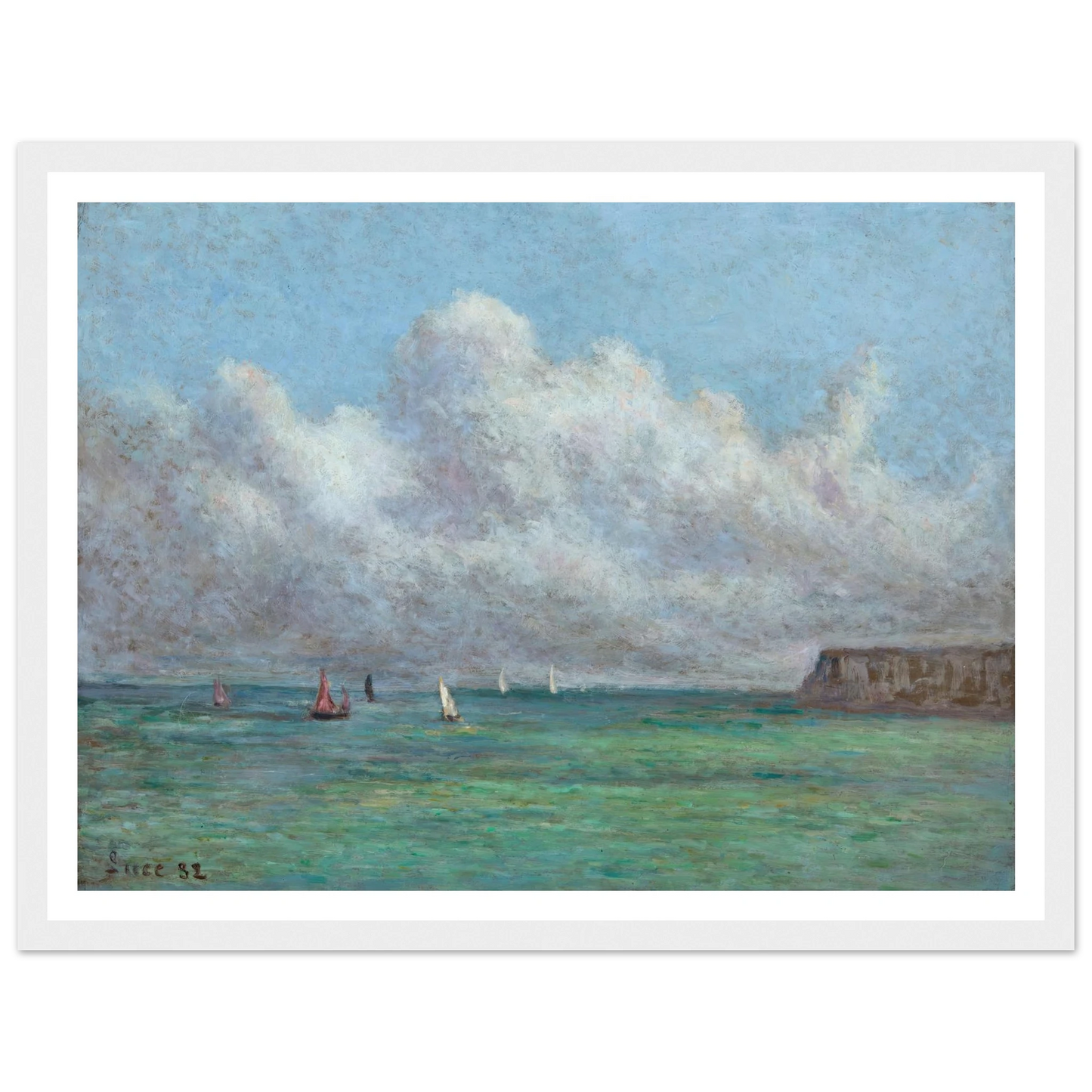Mer, Somme (1932) Art Print | Maximilien Luce-Quipham Collections