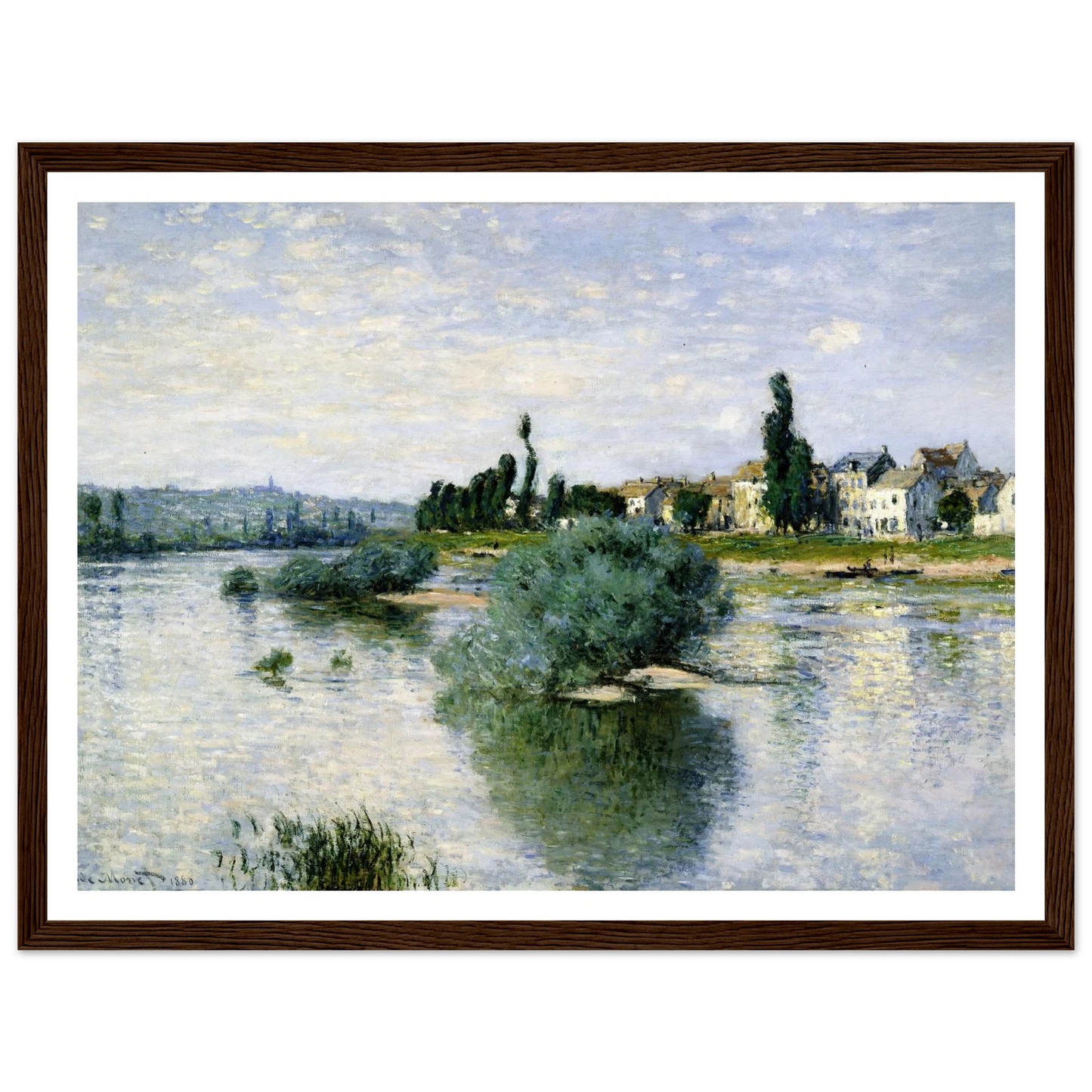 The Seine at Lavacourt (1880) Art Print | Claude Monet-Quipham Collections