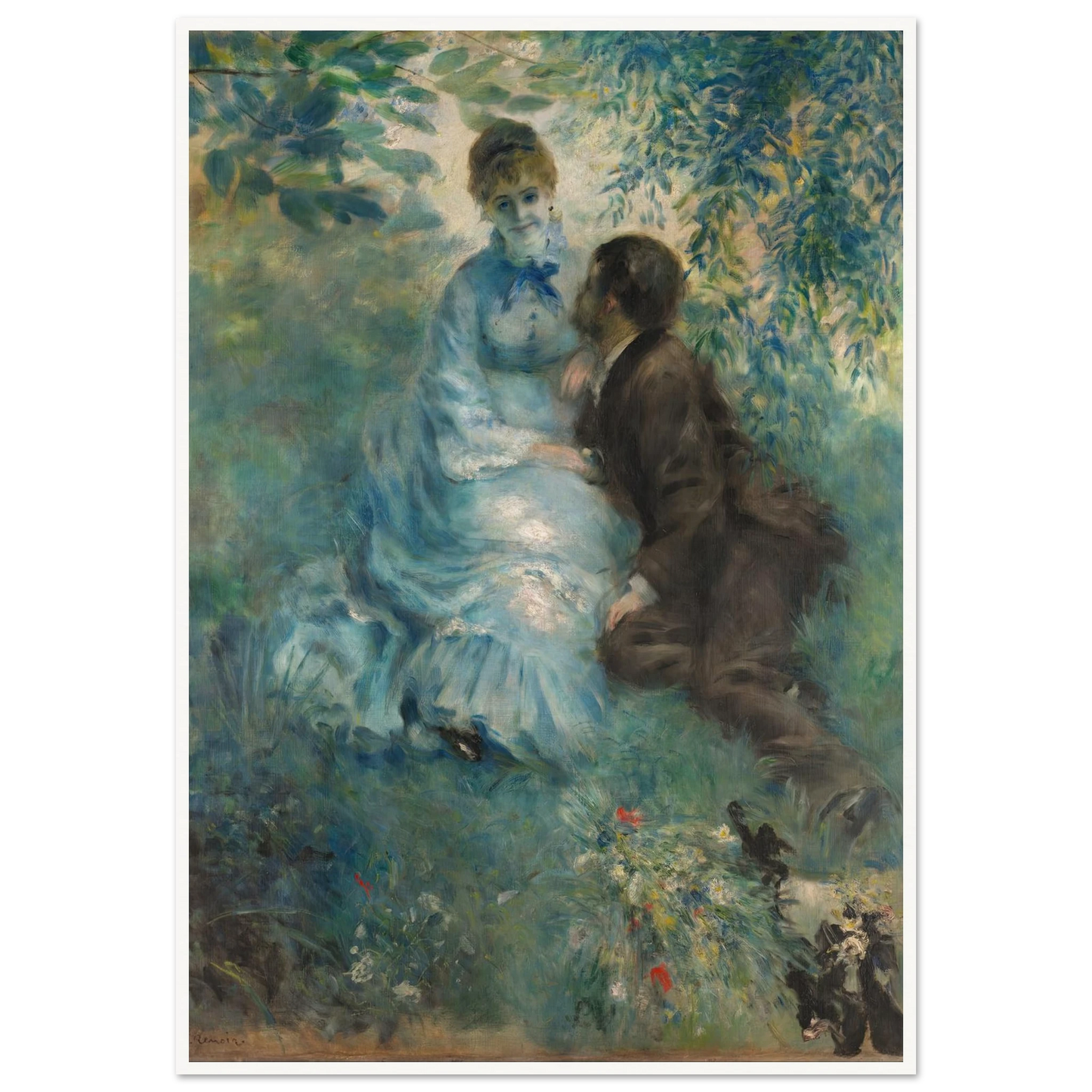 Lovers (1875) Art Print | Pierre Auguste Renoir-Quipham Collections
