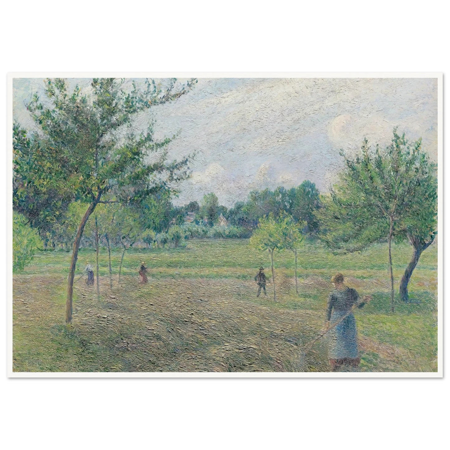 Haymaking at Éragny (1892) Art Print | Camille Pissarro-Quipham Collections