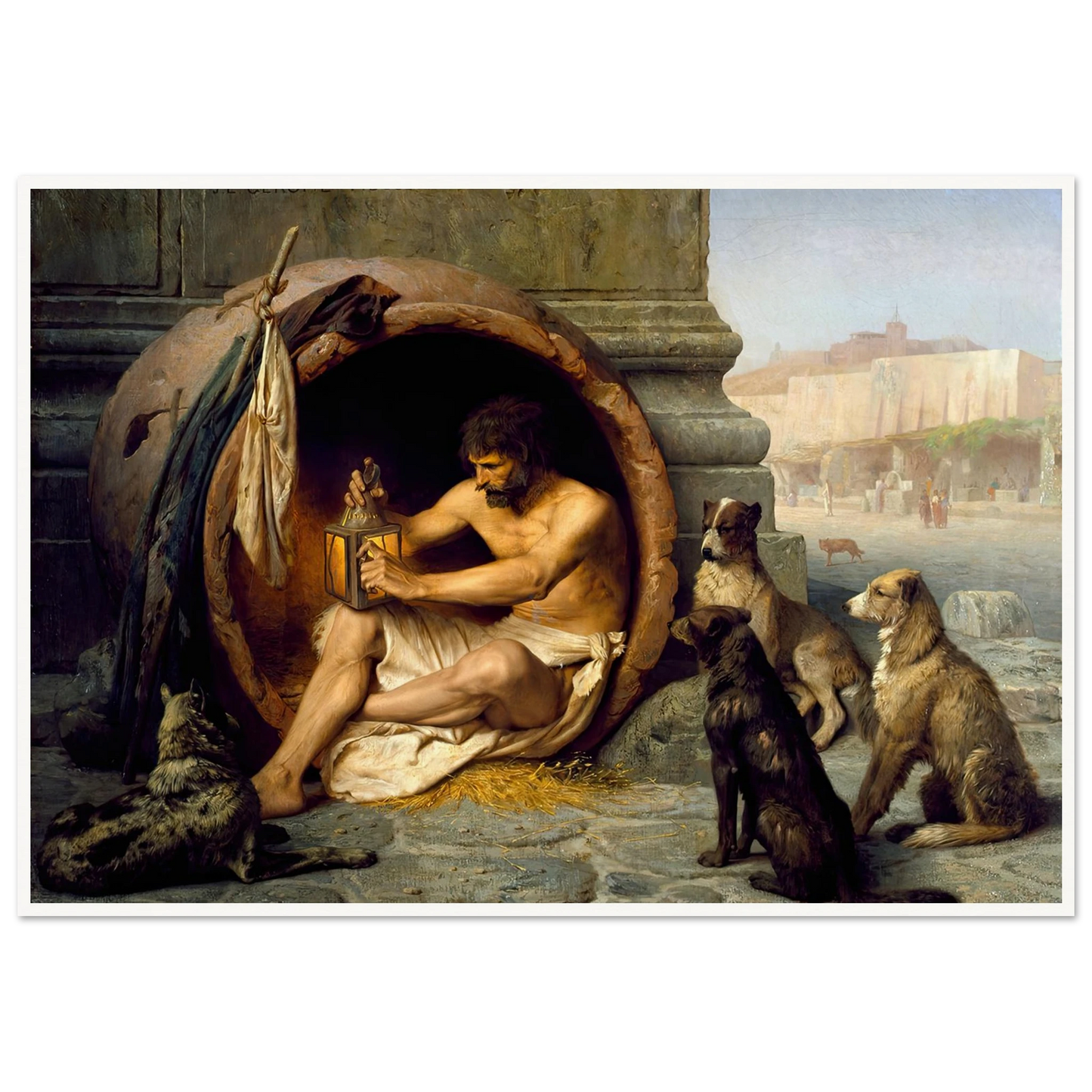 Diogenes (1860) Art Print | Jean Leon Gerome-Quipham Collections