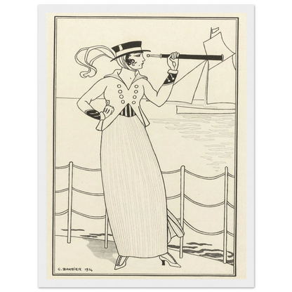 Journal des Dames et des Modes, Costumes Parisiens, 1914, No. 164 (1914) Art Print | George Barbier-Quipham Collections