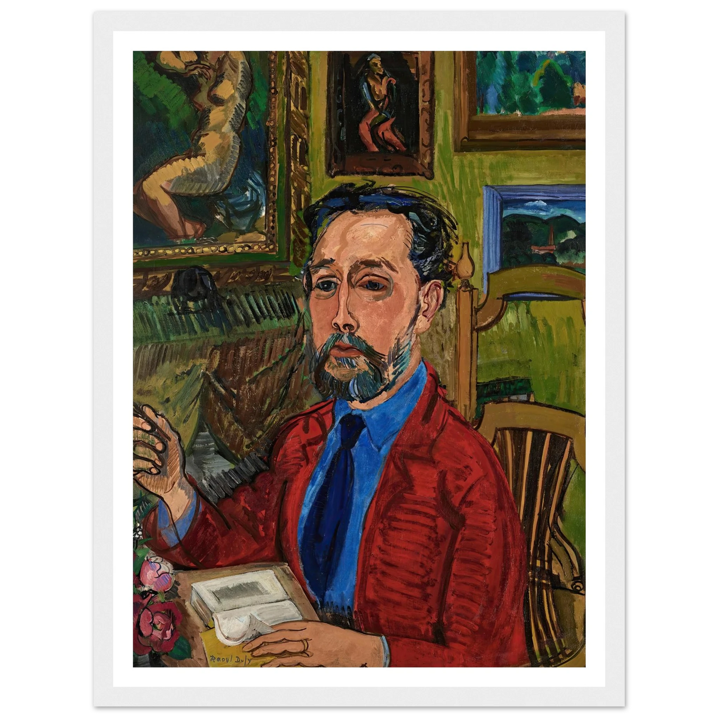 Portrait du poète Joachim Gasquet (1919) Art Print | Raoul Dufy-Quipham Collections