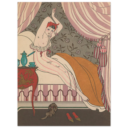 La Belle Matineuse (1914) Art Print | George Barbier-Quipham Collections