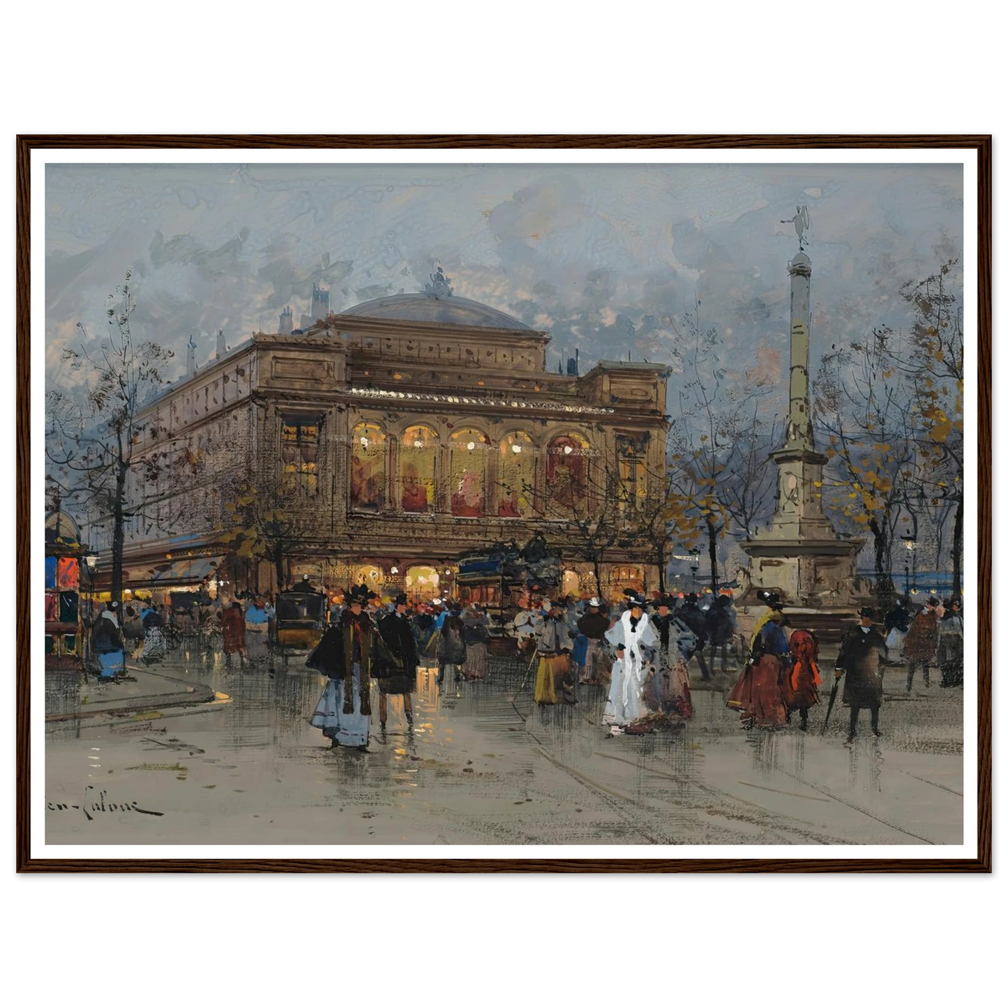Le Théâtre du Châtelet, Paris Art Print | Eugene Galien Laloue-Quipham Collections