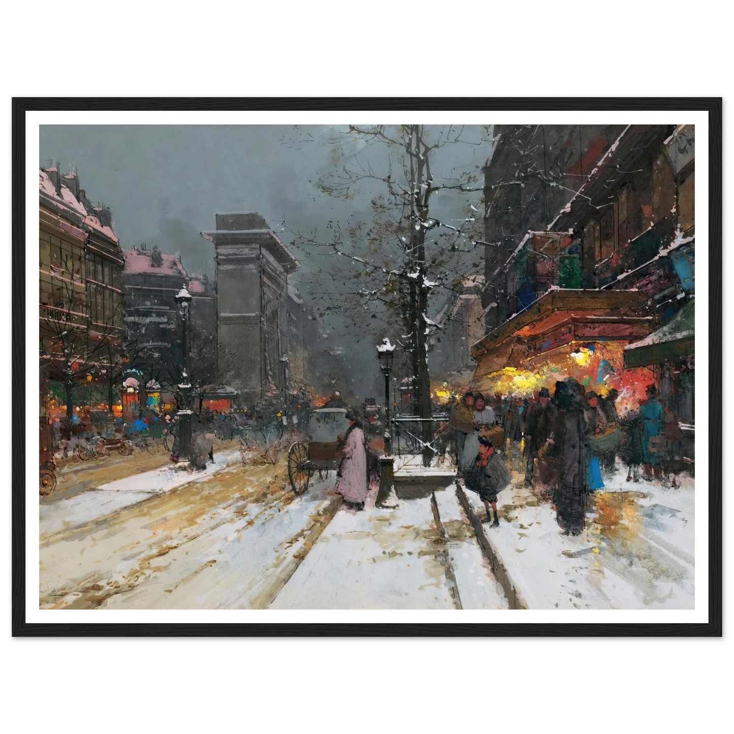 Porte Saint-Denis, Paris Art Print | Eugene Galien Laloue-Quipham Collections