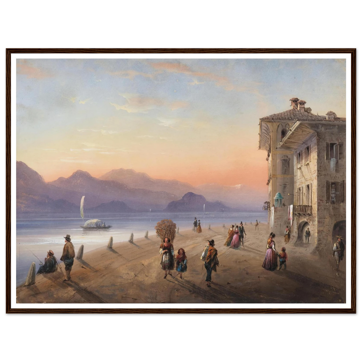 Palazzo Borromeo, Isola Bella on Lake Maggiore (1849) Art Print | Carlo Bossoli-Quipham Collections