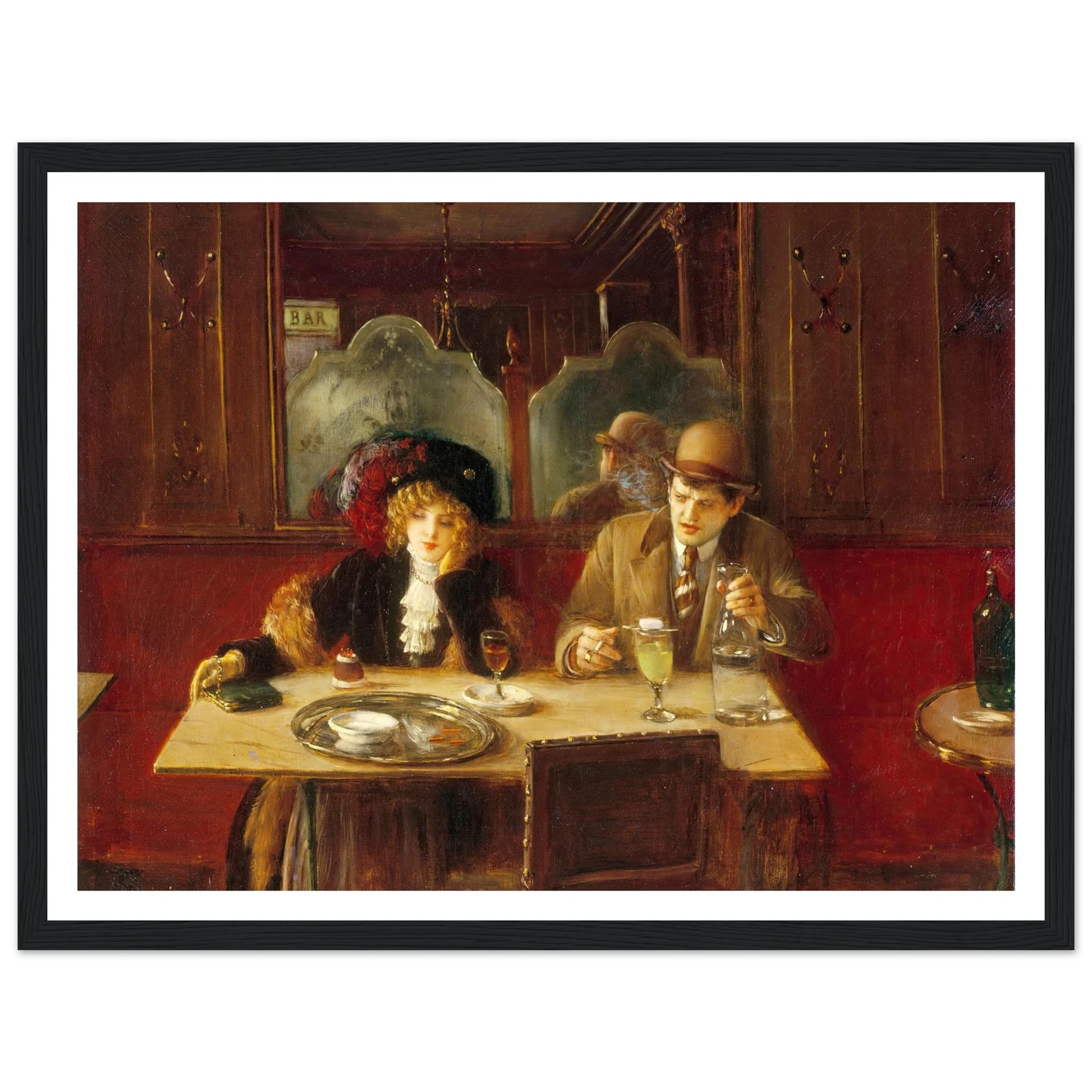 Au café, dit l’Absinthe (1909) Art Print | Jean Beraud-Quipham Collections