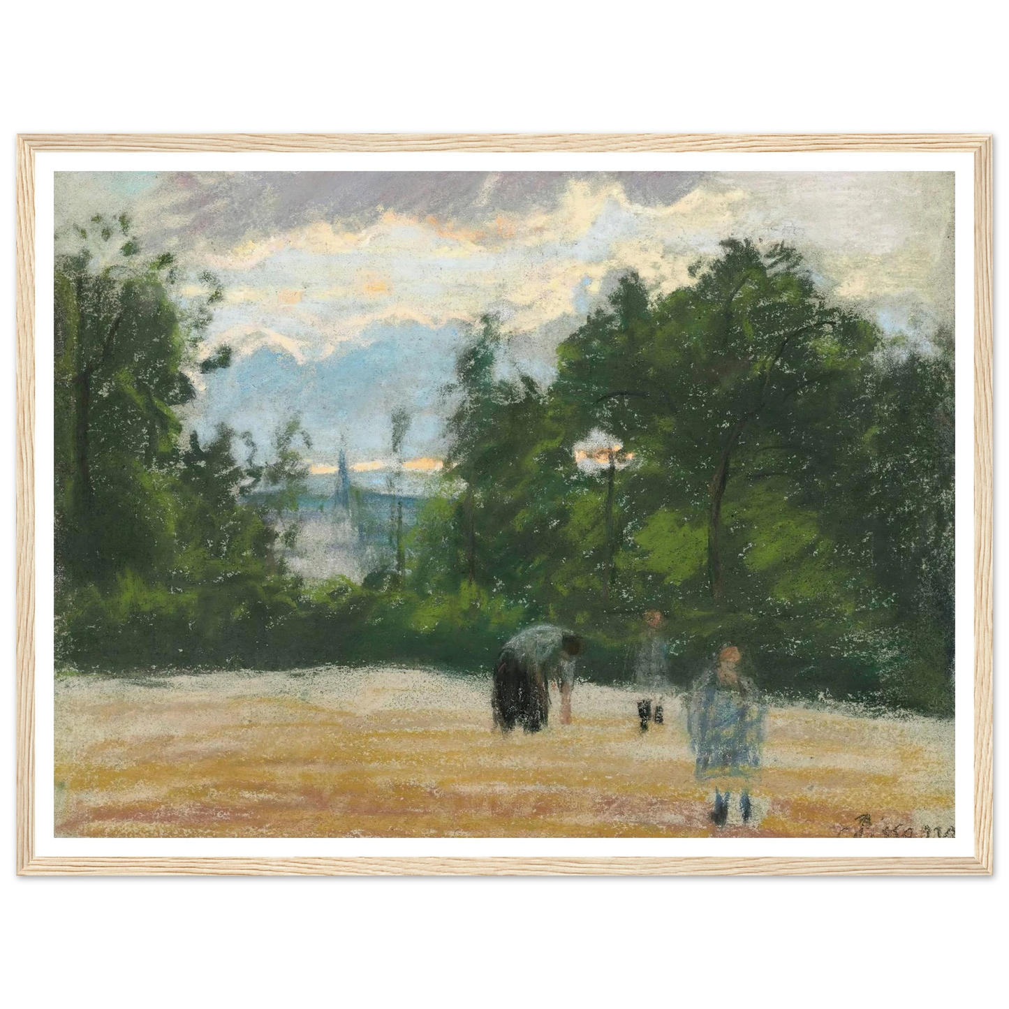 La clairière (circa 1875) Art Print | Camille Pissarro-Quipham Collections