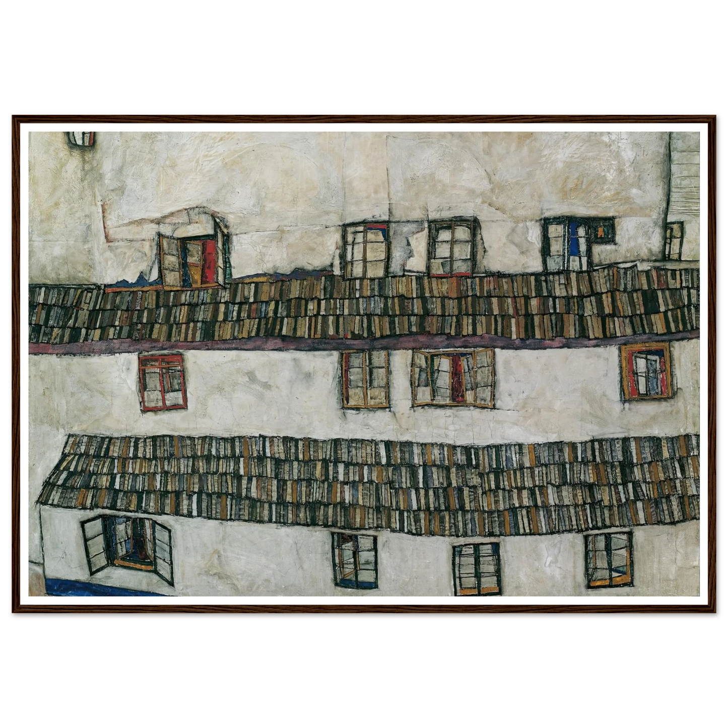 House wall (window) (1914) Art Print | Egon Schiele-Quipham Collections