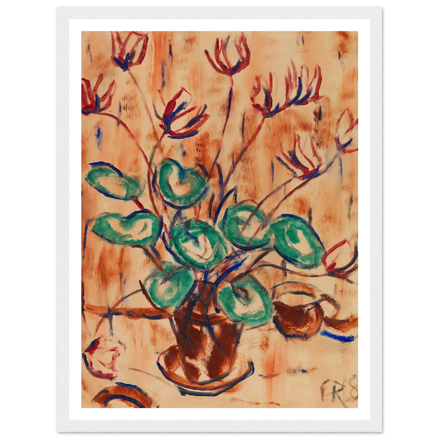 Alpenveilchen (1918) Art Print | Christian Rohlfs-Quipham Collections