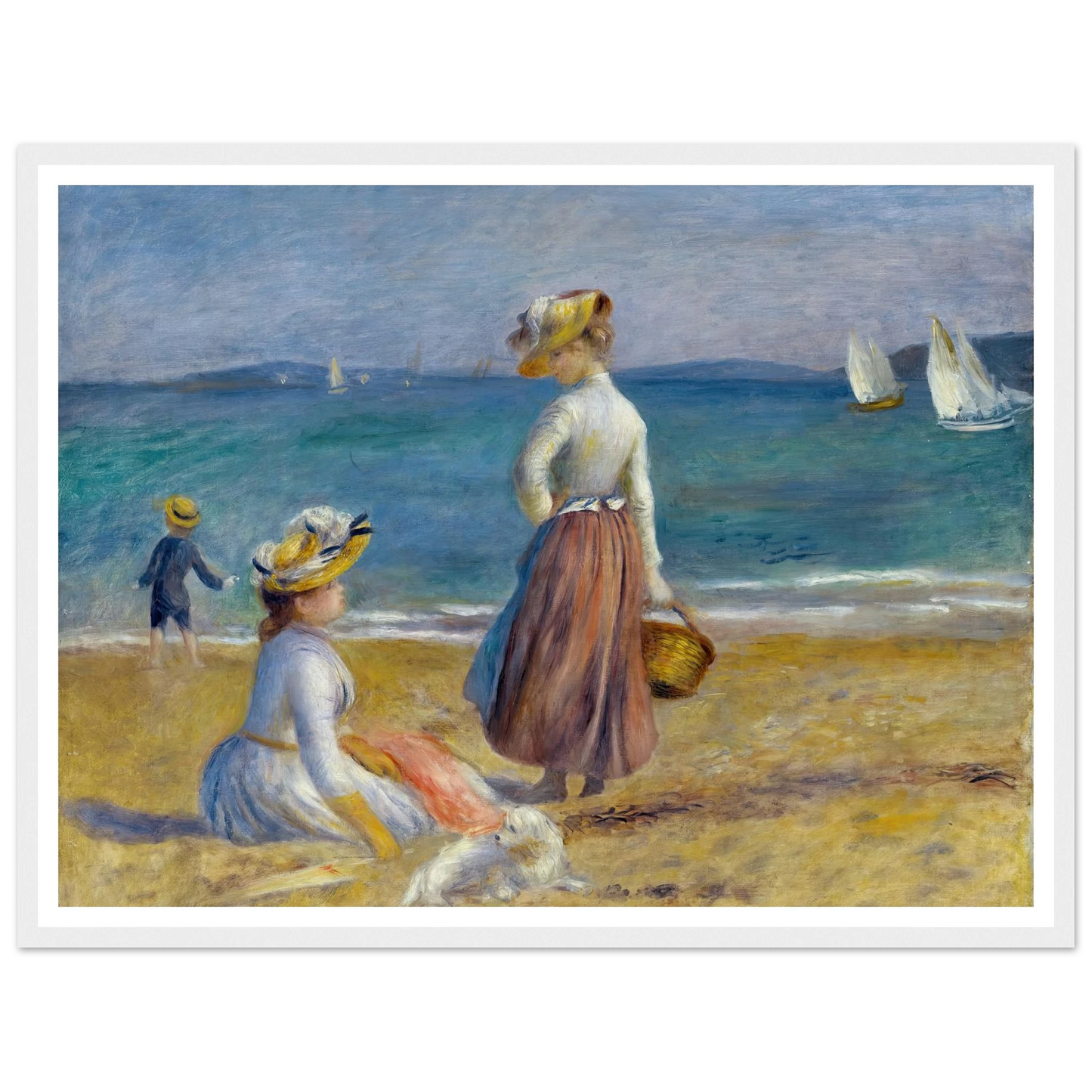Figures on the Beach (1890) Art Print | Pierre Auguste Renoir-Quipham Collections