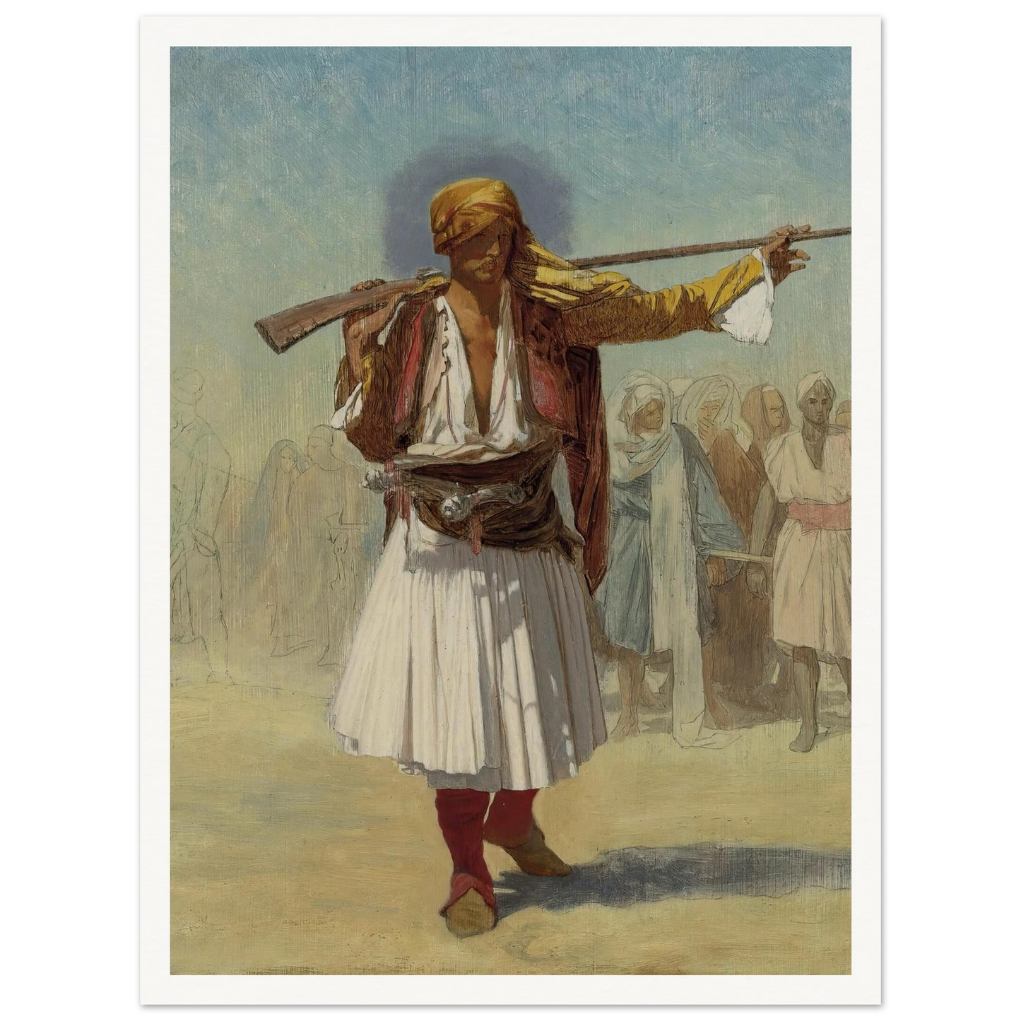 Arnaut Officer (1894) Art Print | Jean Leon Gerome-Quipham Collections