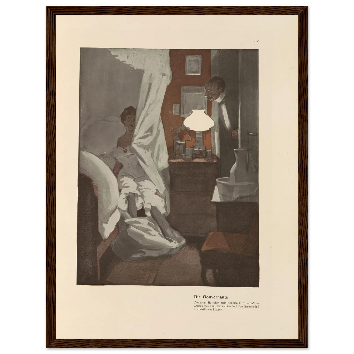 Die Gouvernante (1908) Art Print | Ferdinand Freiherr von Reznicek-Quipham Collections