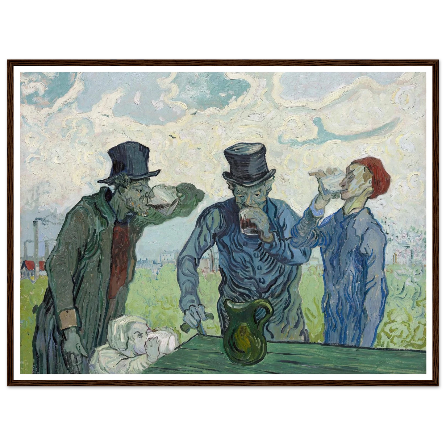 The Drinkers (1890) Art Print | Vincent van Gogh-Quipham Collections