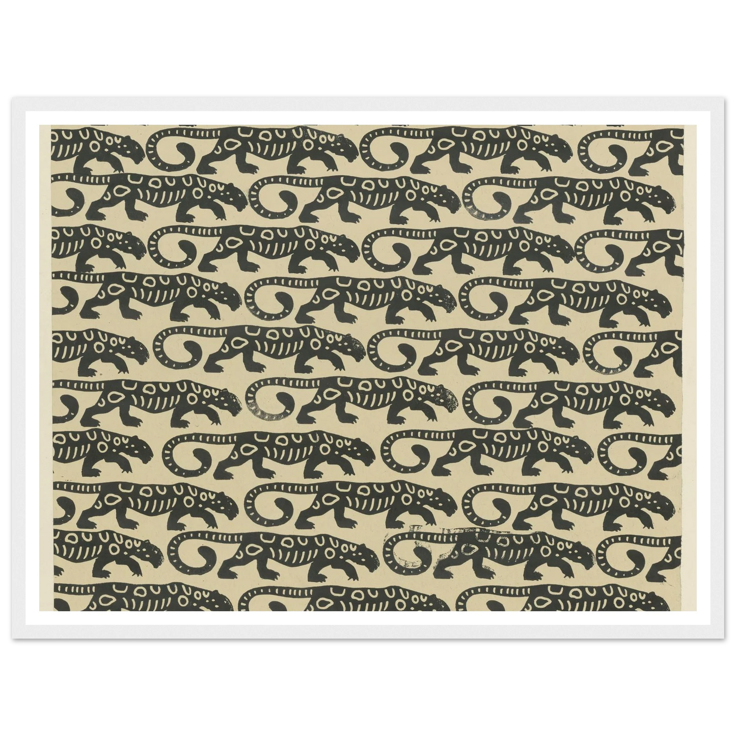 Buntpapier (Leoparden) (1902 - 1906) Art Print | Maria von Uchatius-Quipham Collections