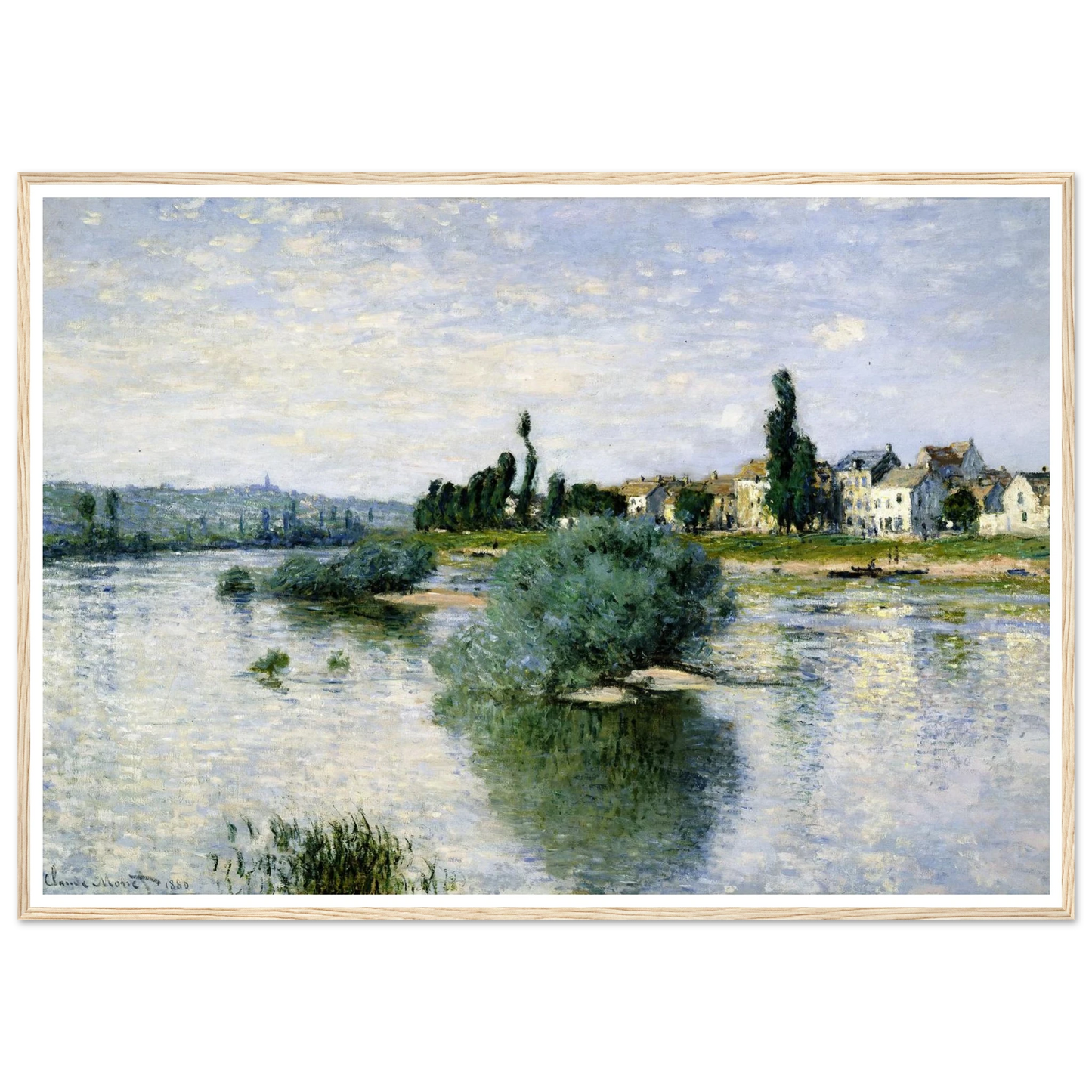 The Seine at Lavacourt (1880) Art Print | Claude Monet-Quipham Collections