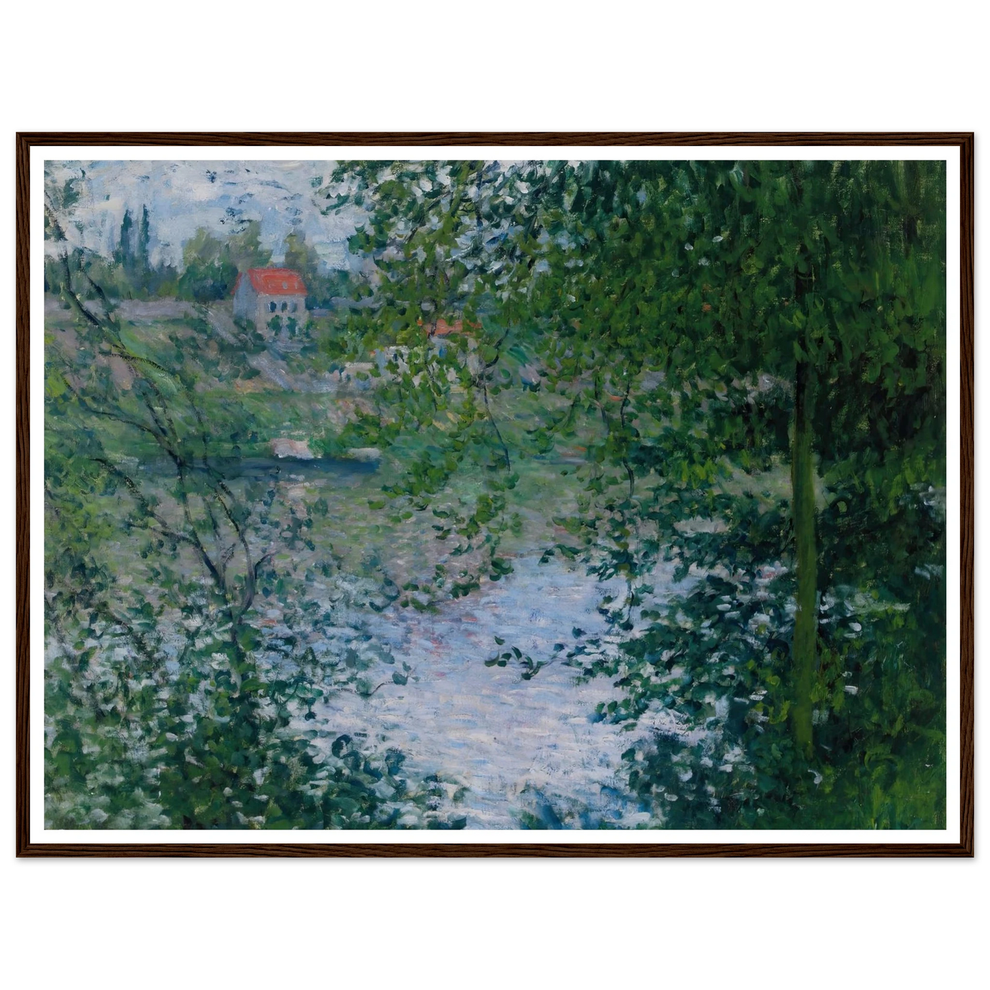 À Travers Les Arbres, Île De La Grande Jatte (1878) Art Print | Claude Monet-Quipham Collections