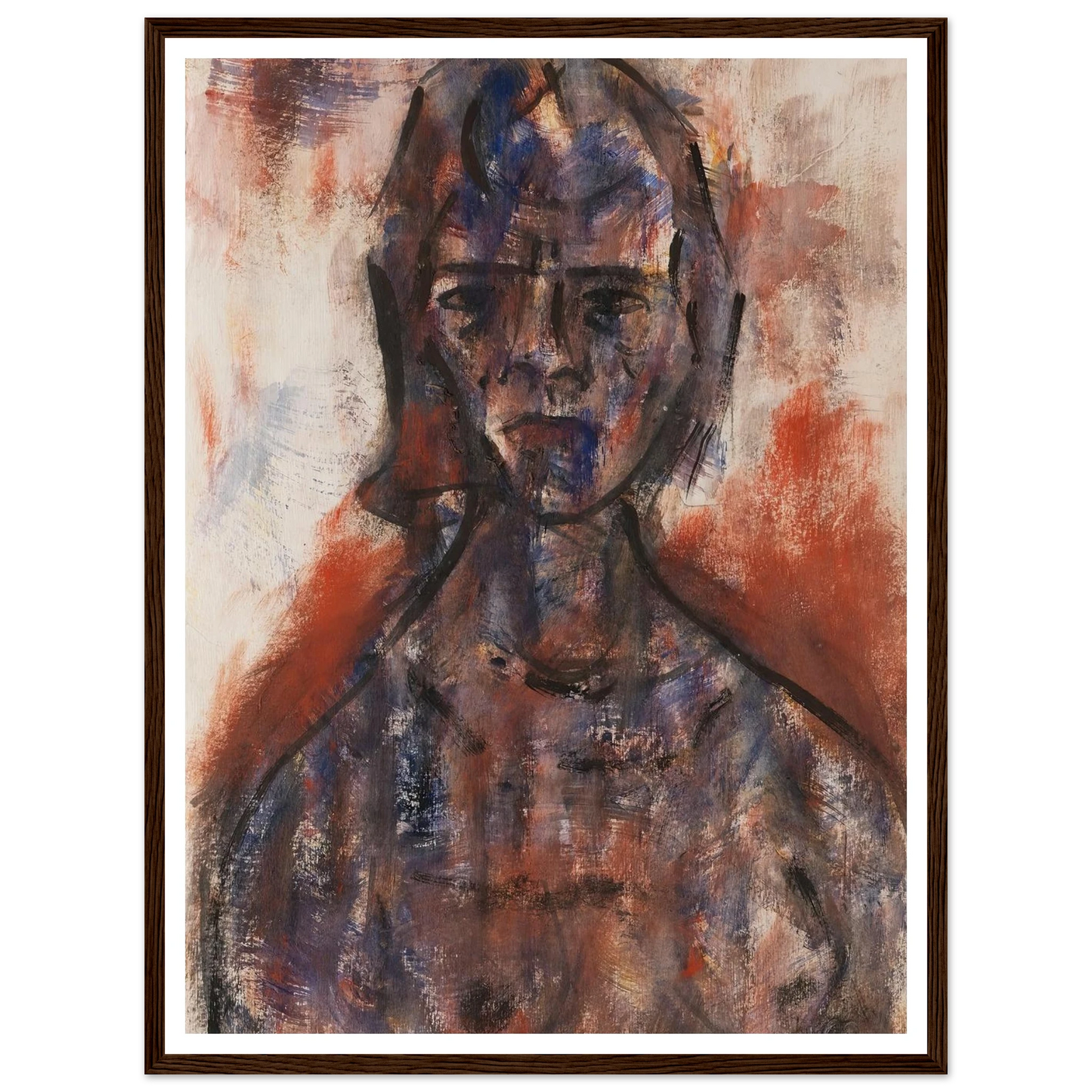 Aktstudie (1920) Art Print | Christian Rohlfs-Quipham Collections