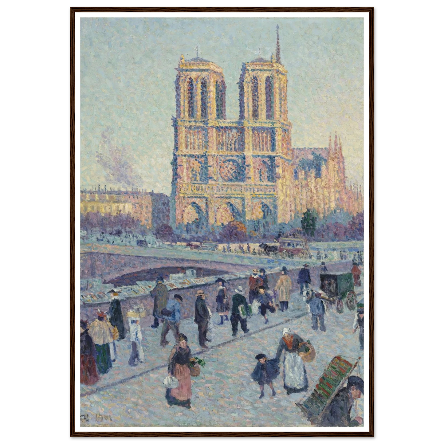 The Quai Saint-Michel and Notre-Dame Art Print | Maximilien Luce-Quipham Collections