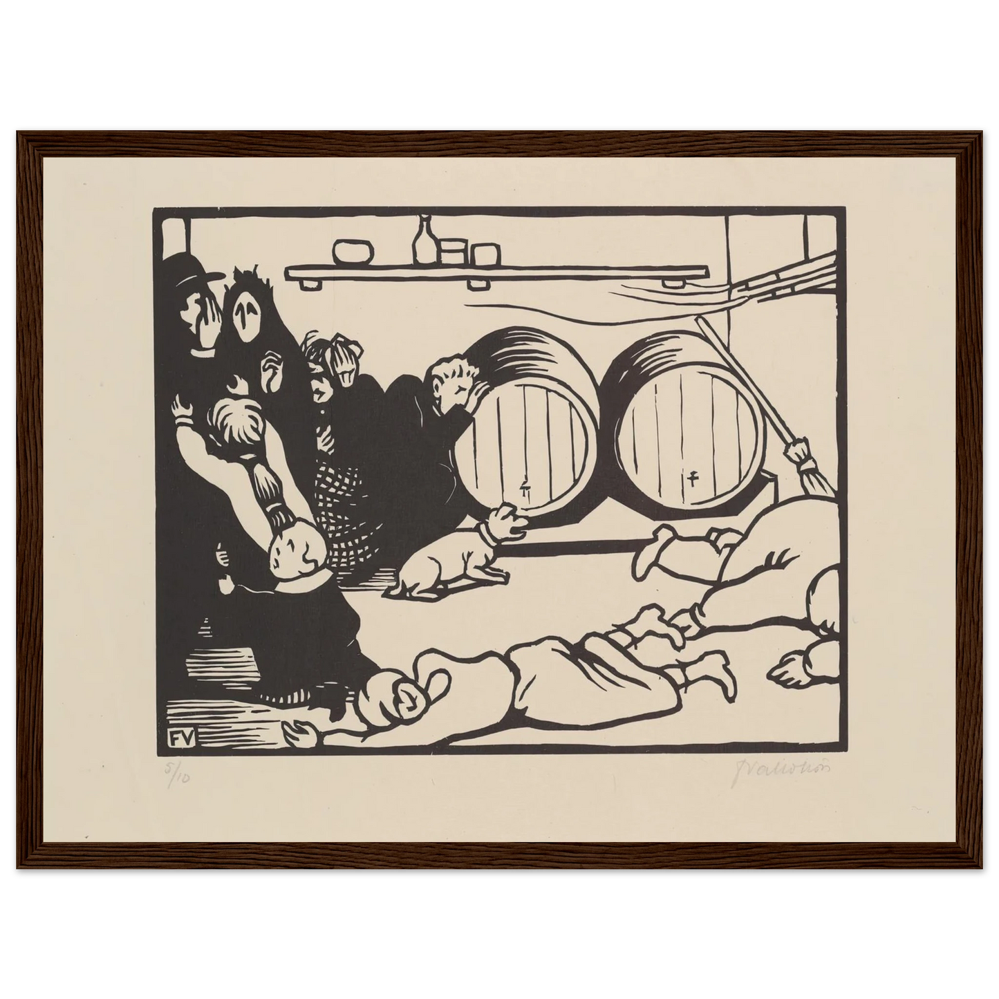 The Civilians (Les Civils) (1916) Art Print | Felix Vallotton-Quipham Collections