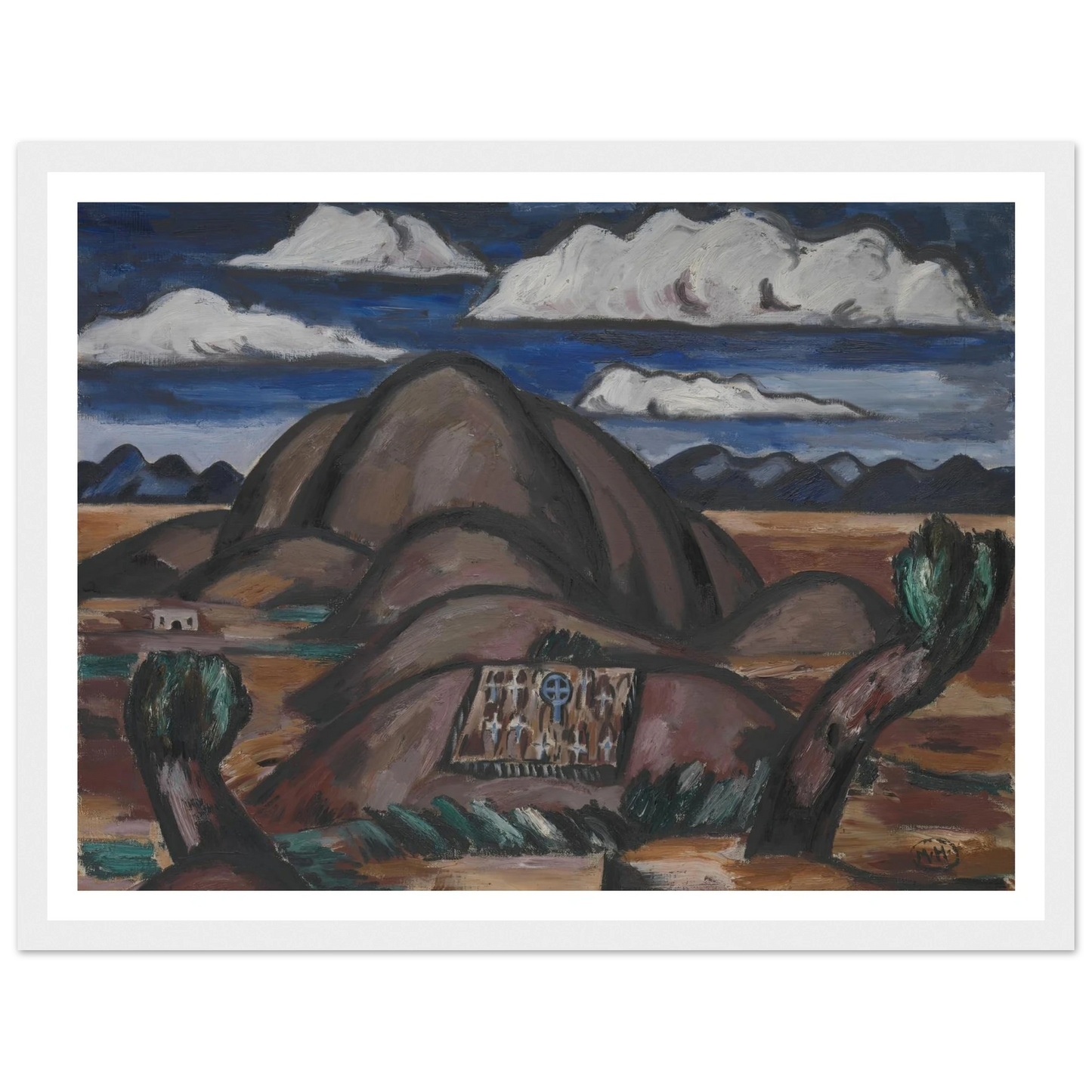 Cemetery, New Mexico (1924) Art Print | Marsden Hartley-Quipham Collections