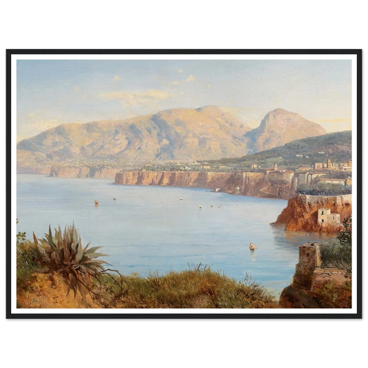 Coastal Landscape In Sorrento Near Naples Art Print | Albert Zimmermann-Quipham Collections