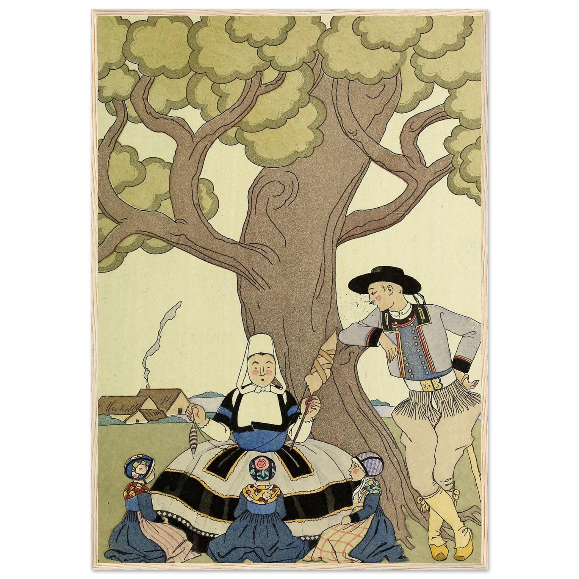 Falbalas et fanfreluches, Il était une fois (1925) Art Print | George Barbier-Quipham Collections
