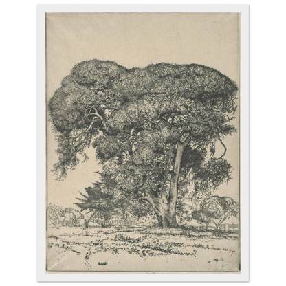 Cemetery Live Oak (1916) Art Print | Ernest Haskell-Quipham Collections