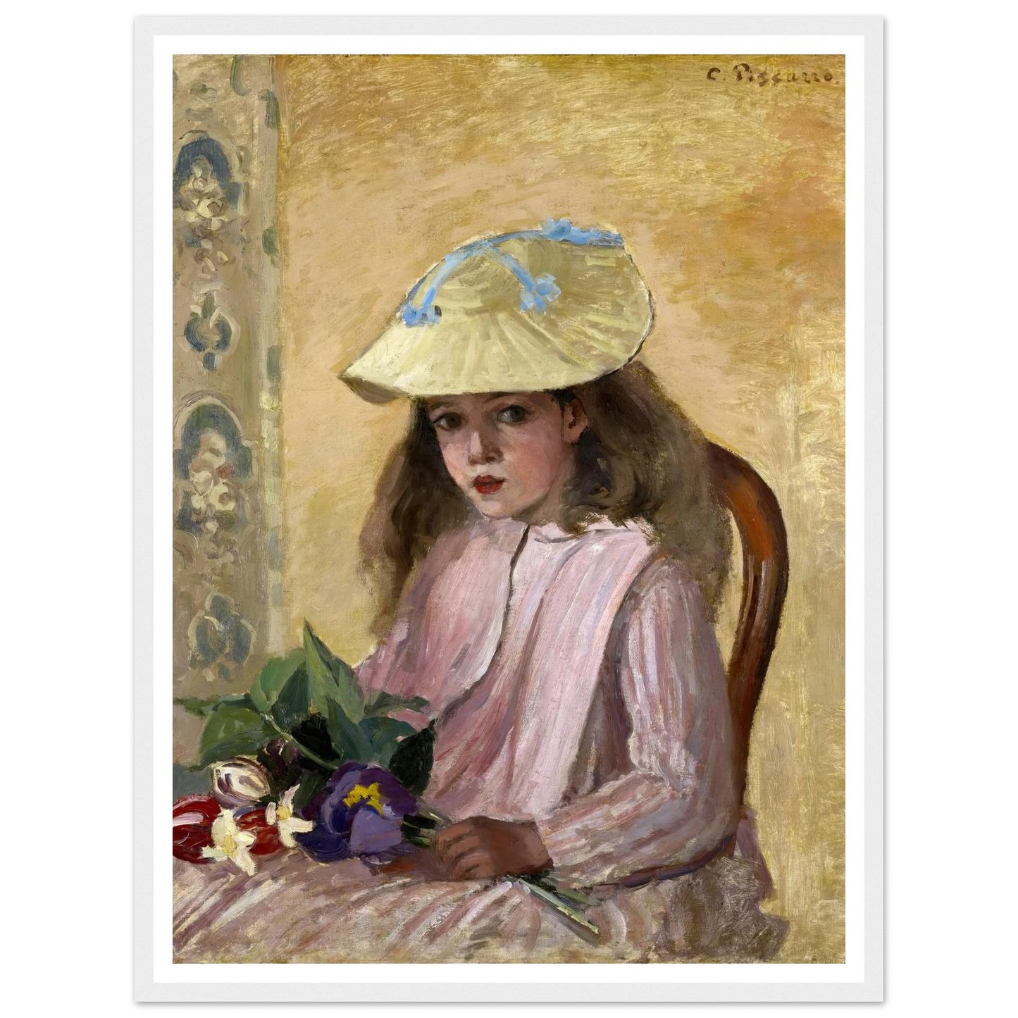 Portrait of the Artist’s Daughter (1872) Art Print | Camille Pissarro-Quipham Collections