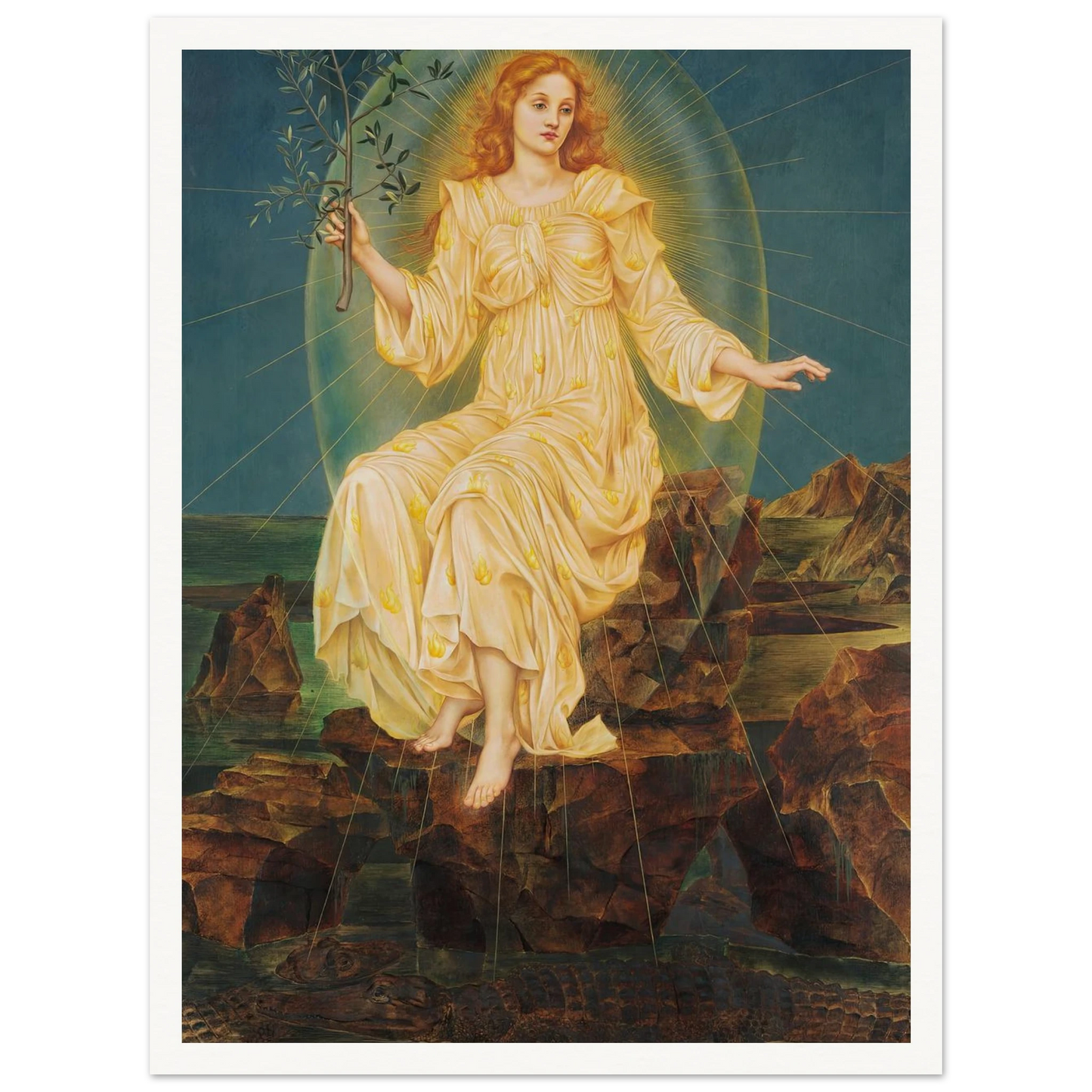 Lux in Tenebris (circa 1895) Art Print | Evelyn de Morgan-Quipham Collections