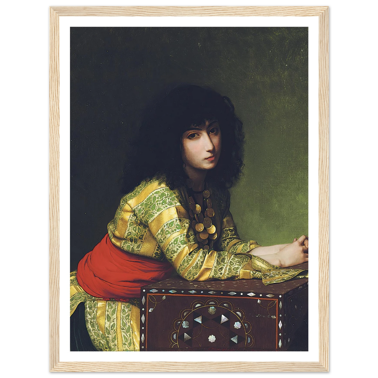 Egyptian girl (circa 1877) Art Print | Jean Leon Gerome-Quipham Collections