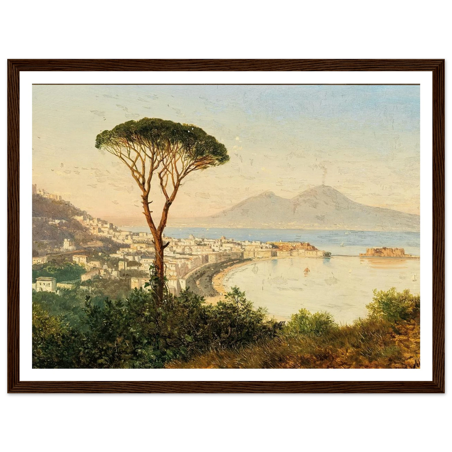 Blick auf die Bucht von Neapel Art Print | Albert Zimmermann-Quipham Collections