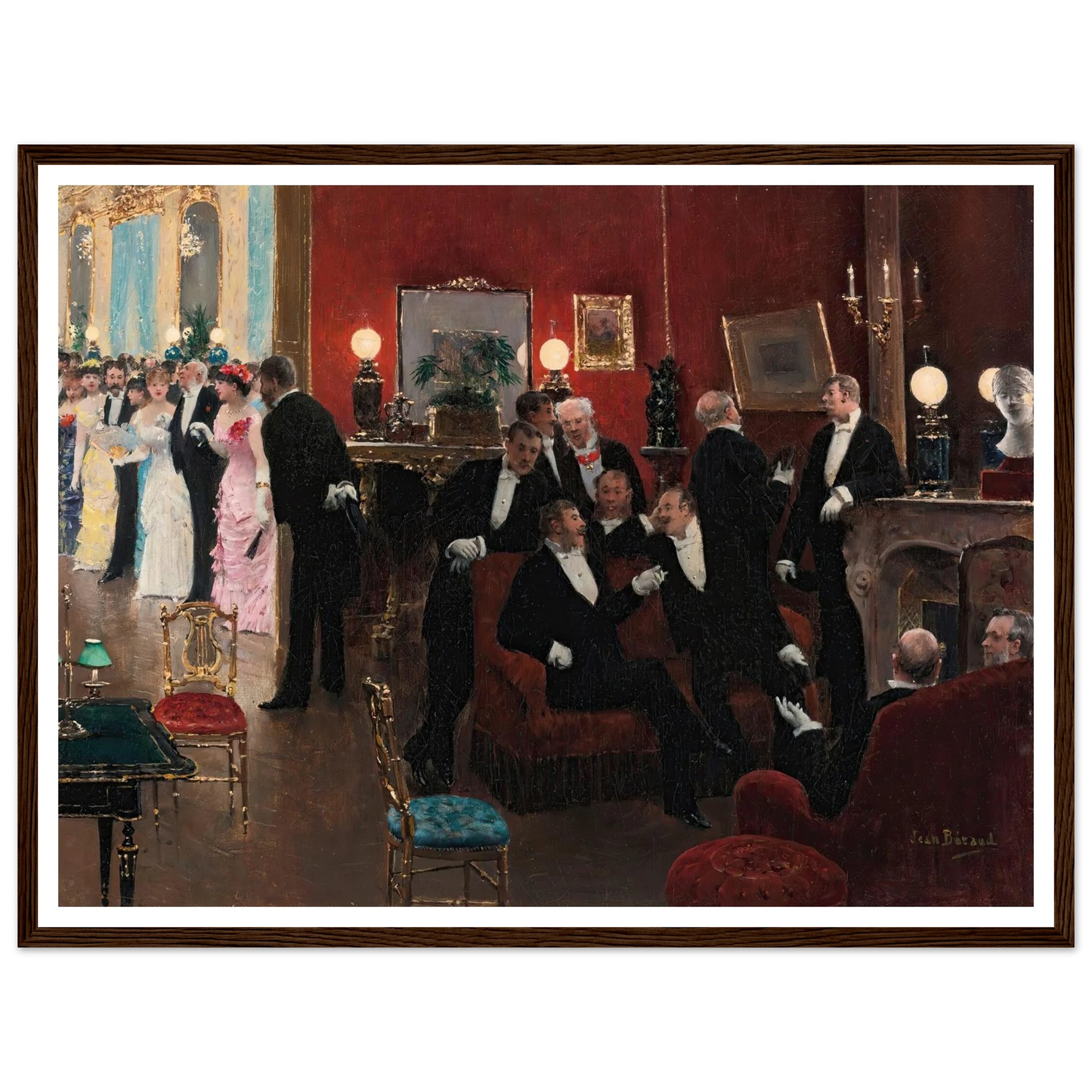 La réception Art Print | Jean Beraud-Quipham Collections
