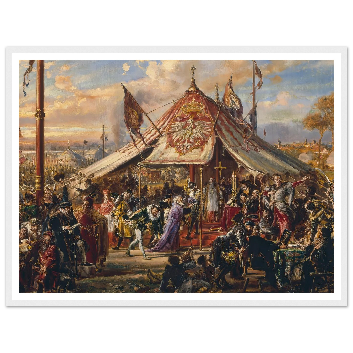 Power of Commonwealth at its Zenith, from the series “History of Civilization in Poland” (1889) Art Print | Jan Matejko-Quipham Collections
